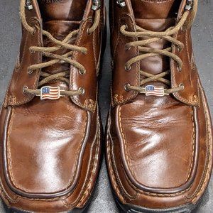 Red Wing 4613 "Bemidji" Driftwood Brown Leather Lace Up Ankle Chukka Boots Men's